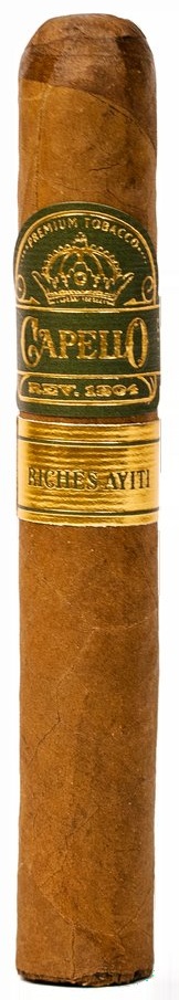 Capello cigar with gold and green band